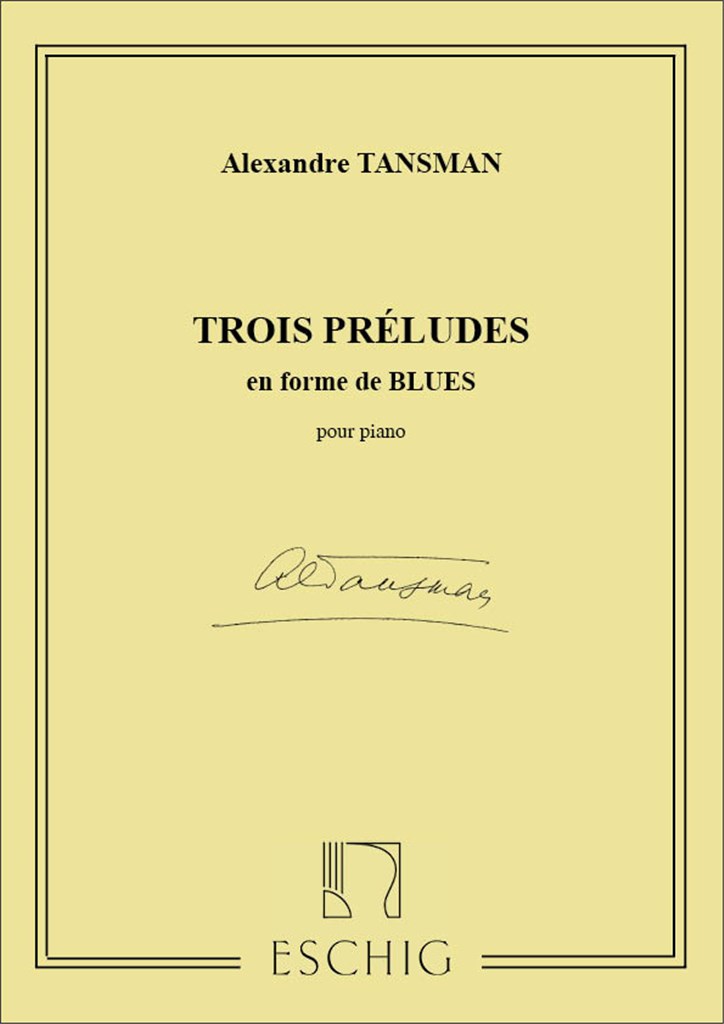 3 Preludes En Forme De Blues Piano
